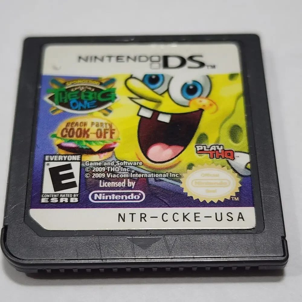 Sponge Bob The Big One Beach Party Cook Off Video Game 2009 Nintendo DS Untested